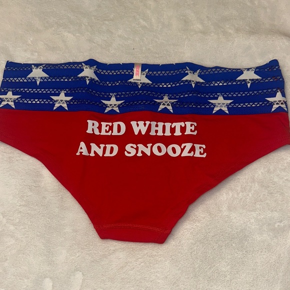 PINK Victoria's Secret Red and Blue Star Panties - Picture 3 of 6